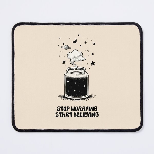 Item preview, Stop Worrying Start Believing: Candle Magic Witchy Art designed and sold by oneofthesedayys.
