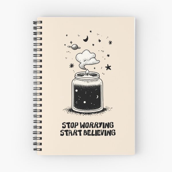Item preview, Stop Worrying Start Believing: Candle Magic Witchy Art designed and sold by oneofthesedayys.
