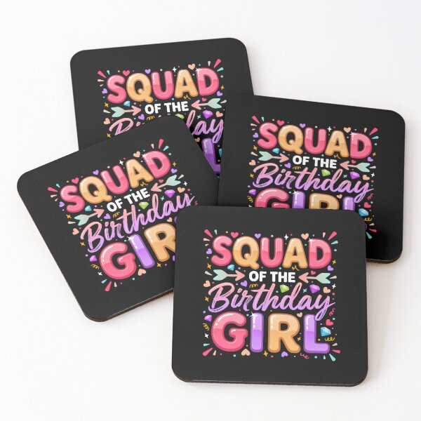 Item preview, Squad of The Birthday for Girl Cute Kawaii Bday Girl  designed and sold by ZACK ART.