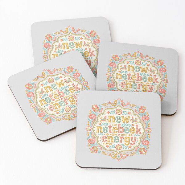 Item preview, New Notebook Energy Folk Art Sticker designed and sold by hattie's.