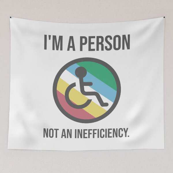 Item preview, I’m a person not an inefficiency.   designed and sold by Rachel the Artist .