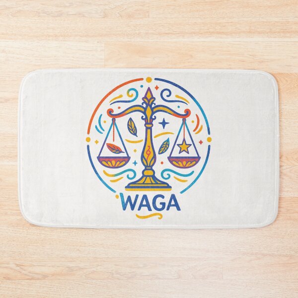 Item preview, Balanced Libra Scales Zodiac Sign - Retro Astrology Illustration designed and sold by mijaczeek.