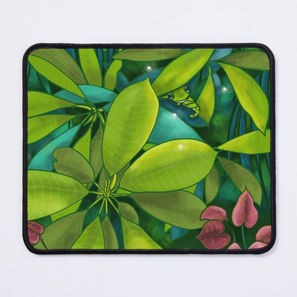 Item preview, Sanctuary - Frog safely hidden in tropical leaves designed and sold by Karla Star.