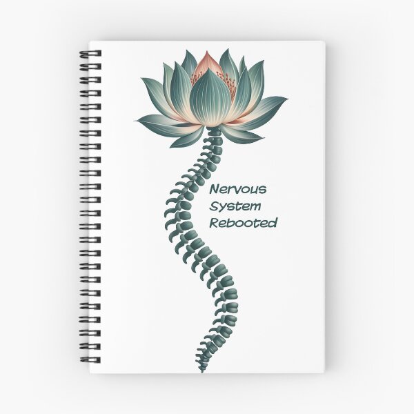 Item preview, Nervous System Rebooted Lotus Spine Illustration for Mindful designed and sold by 108stillness.