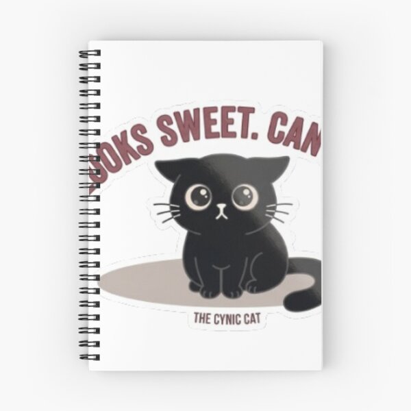 Item preview, Cute Black Cat "LOOKS SWEET. CAN KILL." - Retro Style Dark Humor designed and sold by Gabzerinho.