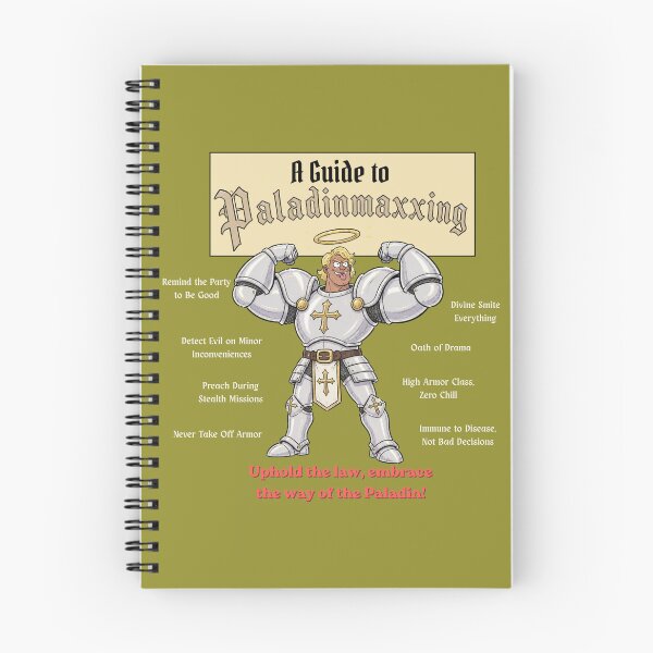 Item preview, A Guide to Paladinmaxxing (Dark Edition) - DND RPG Meme designed and sold by Dice_Goblin_Studio.