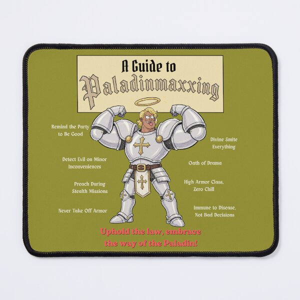 Item preview, A Guide to Paladinmaxxing (Dark Edition) - DND RPG Meme designed and sold by Dice_Goblin_Studio.