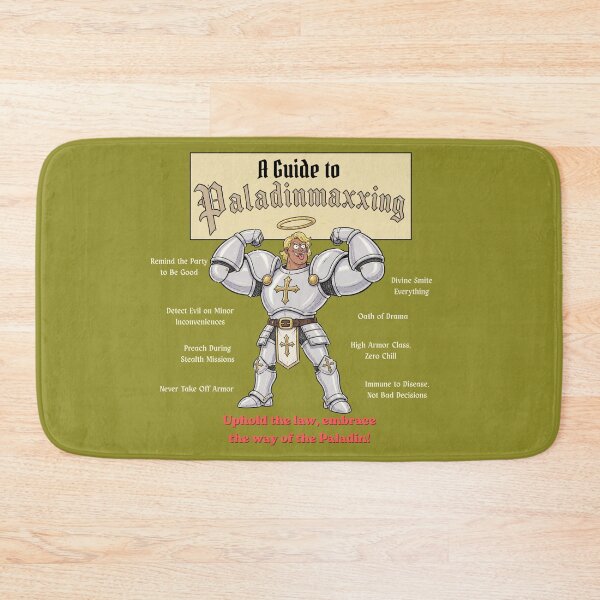 Item preview, A Guide to Paladinmaxxing (Dark Edition) - DND RPG Meme designed and sold by Dice_Goblin_Studio.