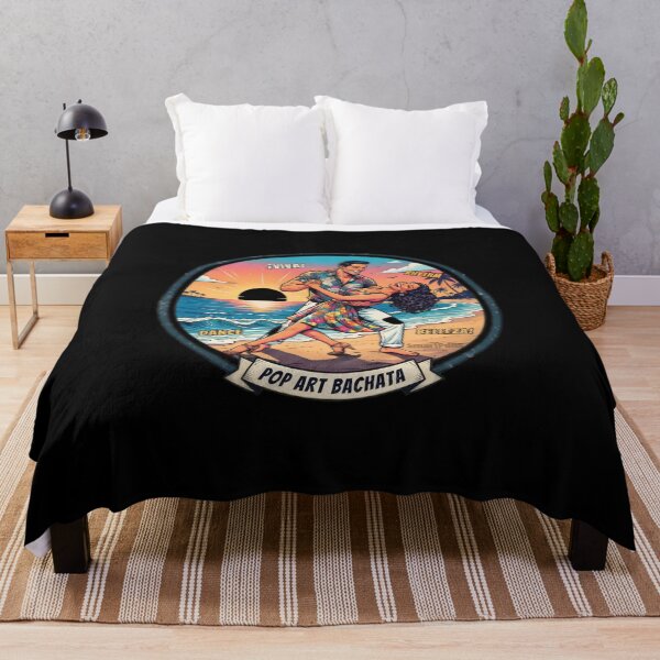 Item preview, Viva Bachata Rhythm – Retro Pop Art Dance Couple Poster, Vintage Dominican Vibe Sunset Beach Circle, Sensual Latin Dancers Graphic Sticker designed and sold by SmartPuns.