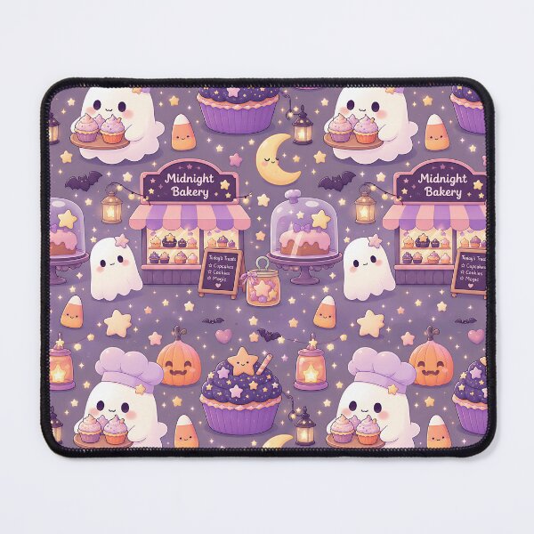 Item preview, Kawaii Pastel Autumn Midnight Bakery Pattern designed and sold by Thai Vibe Studio.
