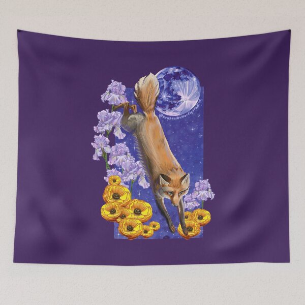 Item preview, Leaping Fox -- Moonfox designed and sold by KrystalBStudios.