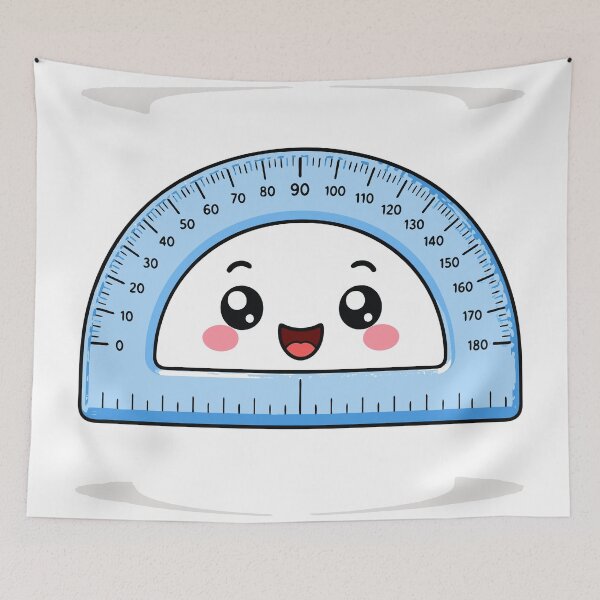 Item preview, Back to School Protractor T-Shirt & Sticker | Cute Kawaii Math Geometry Design | Teacher & Student Gift designed and sold by Sunday.Supply.