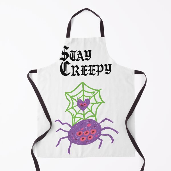 Item preview, Stay Creepy Spider | Cute Creepy Crayon Drawing | Goth Kawaii Halloween Sticker designed and sold by gothattic.