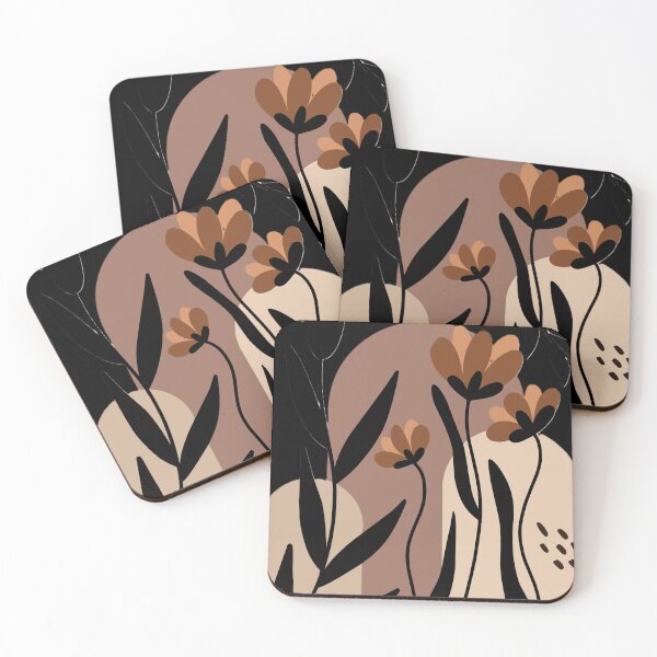Item preview, Boho Abstract Botanical Print in Terracotta and Neutral Tones designed and sold by BuckaBaby.
