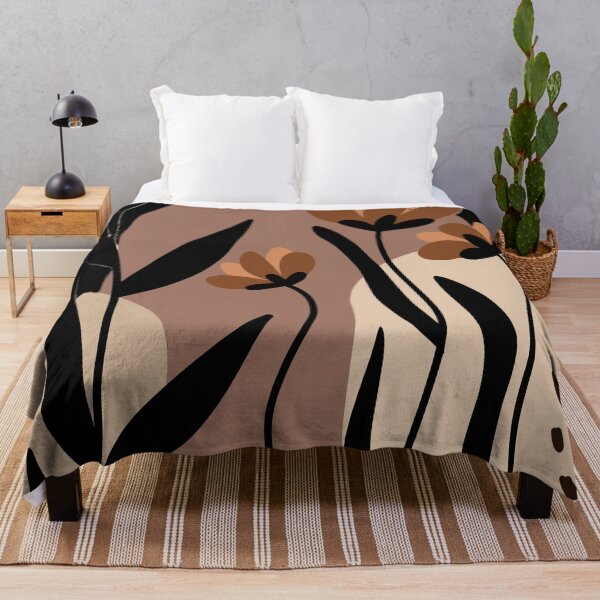 Item preview, Boho Abstract Botanical Print in Terracotta and Neutral Tones designed and sold by BuckaBaby.