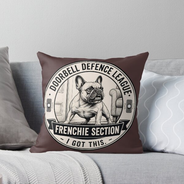 Item preview, Doorbell Defence League - Frenchie Section - I Got This/Funny French Bulldog Badge Logo  designed and sold by Halejo68.