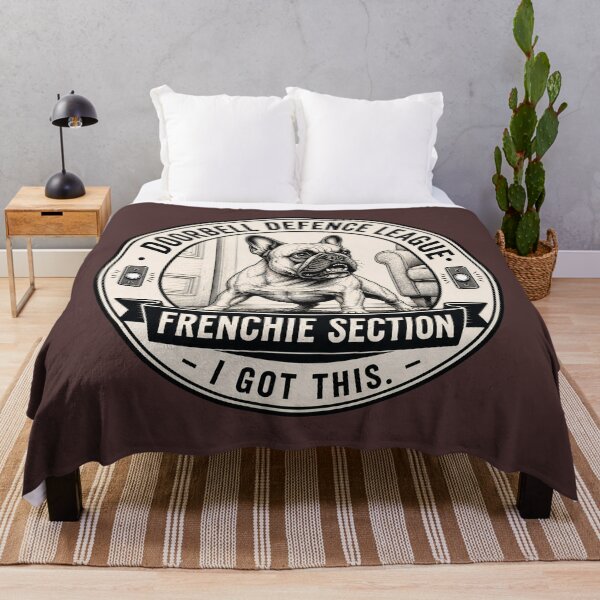 Item preview, Doorbell Defence League - Frenchie Section - I Got This/Funny French Bulldog Badge Logo designed and sold by Halejo68.