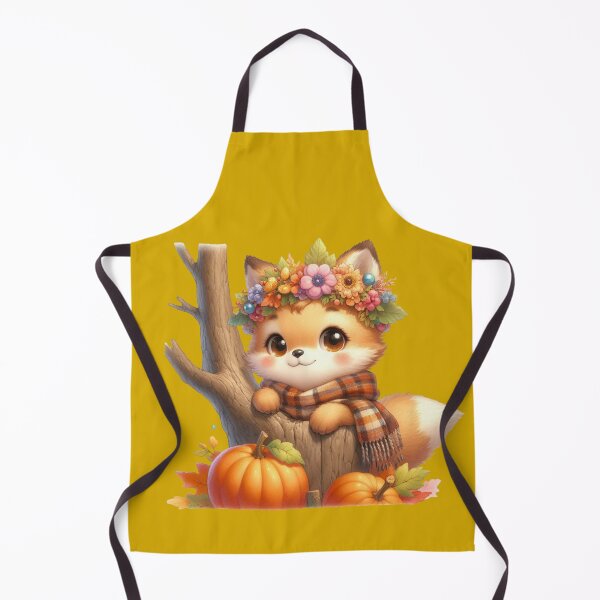 Item preview, ute Autumn Baby Fox Tree Stump Floral Crown Kawaii Cottagecore designed and sold by NotasCreativa.