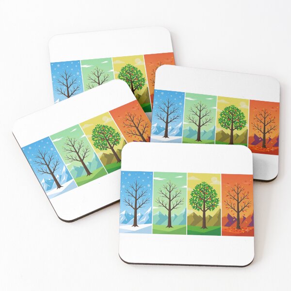 Item preview, Four Seasons Minimalist Tree Vector designed and sold by GabeMountainArt.