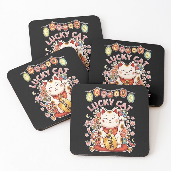 Item preview, Lucky Cat Festival – Kawaii Maneki Neko Japanese Lanterns designed and sold by CuteKats.