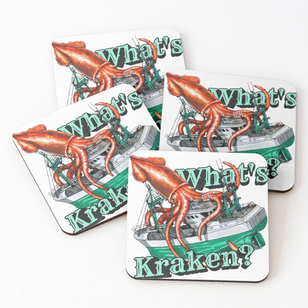 Item preview, What's Kraken? Red Colossal Squid Design  designed and sold by Kelsey Worth.