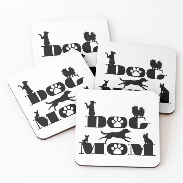 Item preview, Silhouette Dog Mom Typography designed and sold by Randomnessy.
