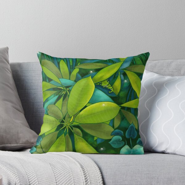 Item preview, Sanctuary Blue - Safe Series Frog Hidden in Leaves designed and sold by Karla Star.