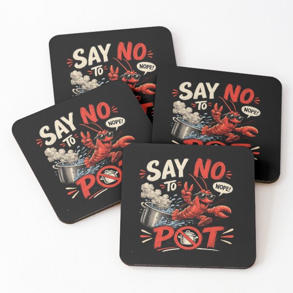 Item preview, Say No To Pot Funny Lobster Seafood Pun Vintage T-Shirt designed and sold by La-Nuna.
