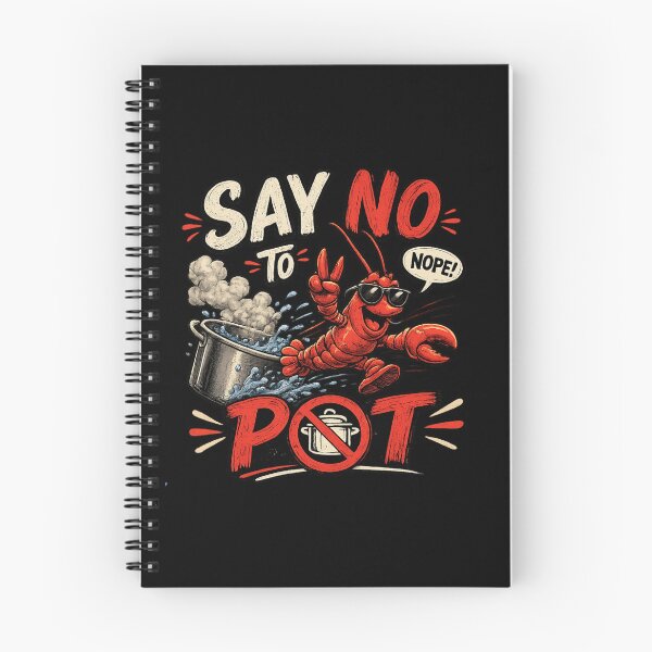Item preview, Say No To Pot Funny Lobster Seafood Pun Vintage T-Shirt designed and sold by La-Nuna.
