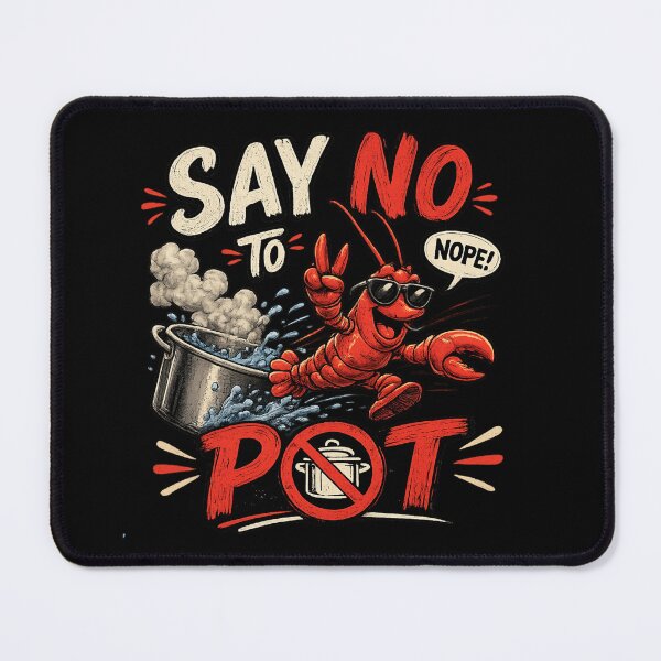 Item preview, Say No To Pot Funny Lobster Seafood Pun Vintage T-Shirt designed and sold by La-Nuna.