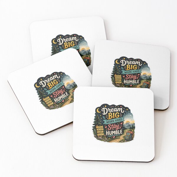 Item preview, Dream Big Work Hard Stay Humble Sticker designed and sold by GenArt Prints.
