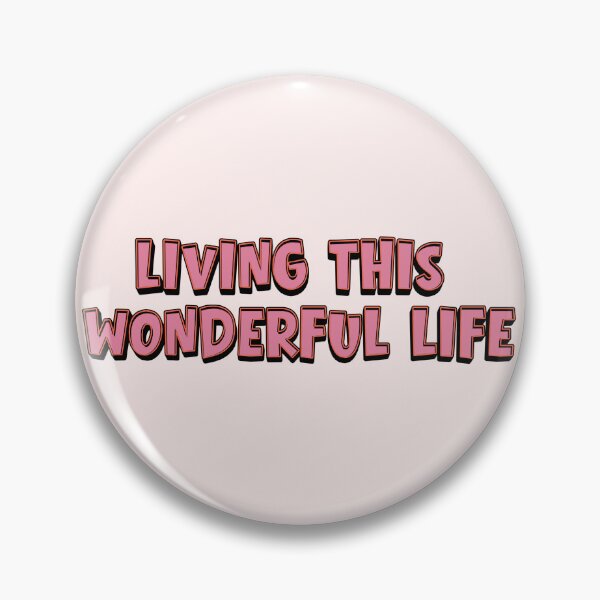 Item preview, Living This Wonderful Life | Positive Affirmation | Mental Health Quote | Self Love | Mindfulness | Inspirational Typography designed and sold by OlgaLuna_design.