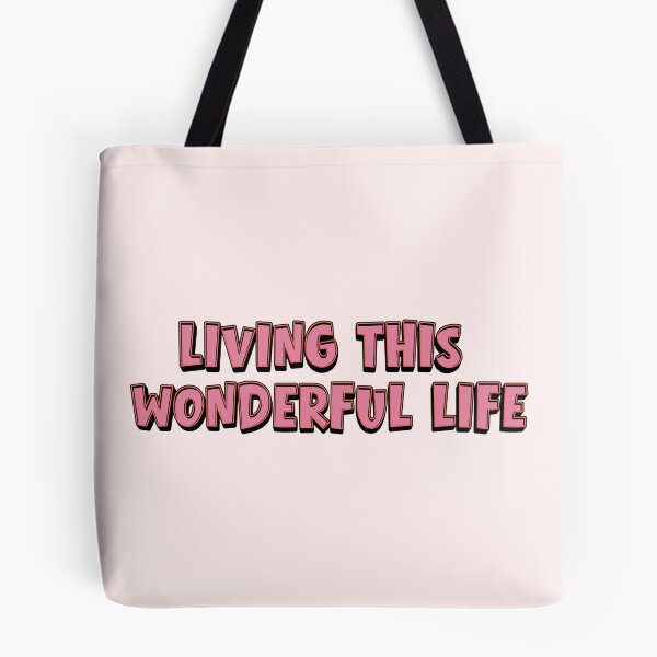Item preview, Living This Wonderful Life | Positive Affirmation | Mental Health Quote | Self Love | Mindfulness | Inspirational Typography designed and sold by OlgaLuna_design.