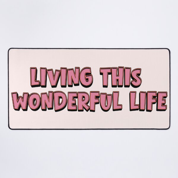 Item preview, Living This Wonderful Life | Positive Affirmation | Mental Health Quote | Self Love | Mindfulness | Inspirational Typography designed and sold by OlgaLuna_design.