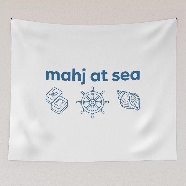 Item preview, Mahj At Sea Mahjong Player Ocean Cruise Enthusiast designed and sold by Doodleoub.