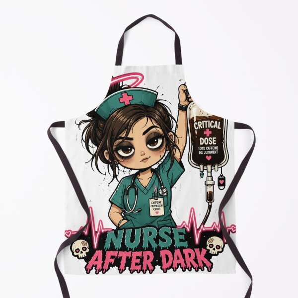 Item preview, Nurse After Dark Funny Night Shift Nurse Coffee Sticker designed and sold by DigitalDream Gallery.