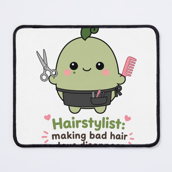 Item preview, Hairstylist Bad Hair Days Funny Mascot designed and sold by srinig.