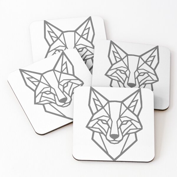 Item preview, Geometric Fox | Minimalist Woodland Wildlife Line Art designed and sold by HexVoid.