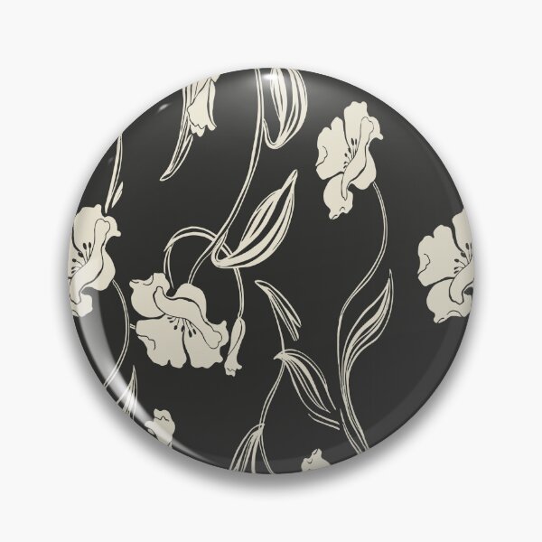 Item preview, Black Minimalist Floral Vine Pattern designed and sold by Aniko Tulipan.