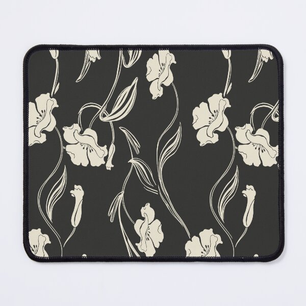 Item preview, Black Minimalist Floral Vine Pattern designed and sold by Aniko Tulipan.