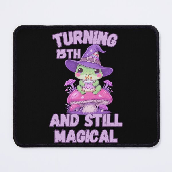 Item preview, Turning 15th And Still Magical Witchy Frog Mushroom Birthday designed and sold by BellabdO.
