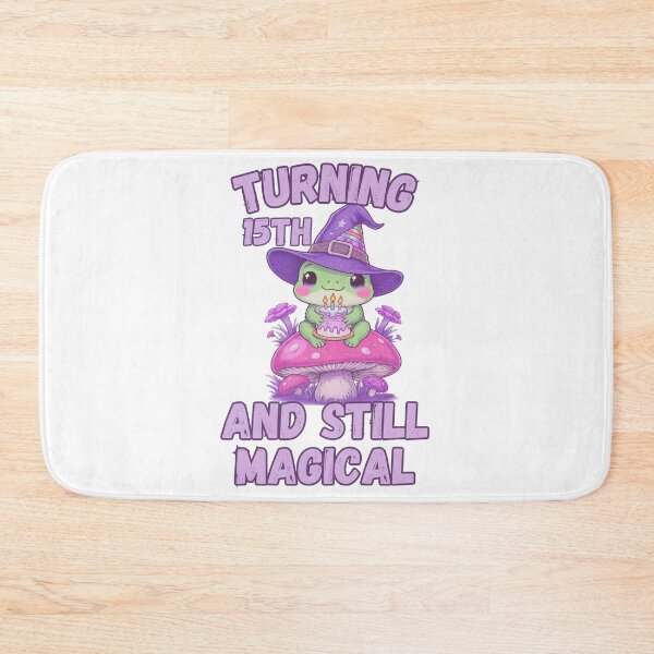 Item preview, Turning 15th And Still Magical Witchy Frog Mushroom Birthday  designed and sold by BellabdO.