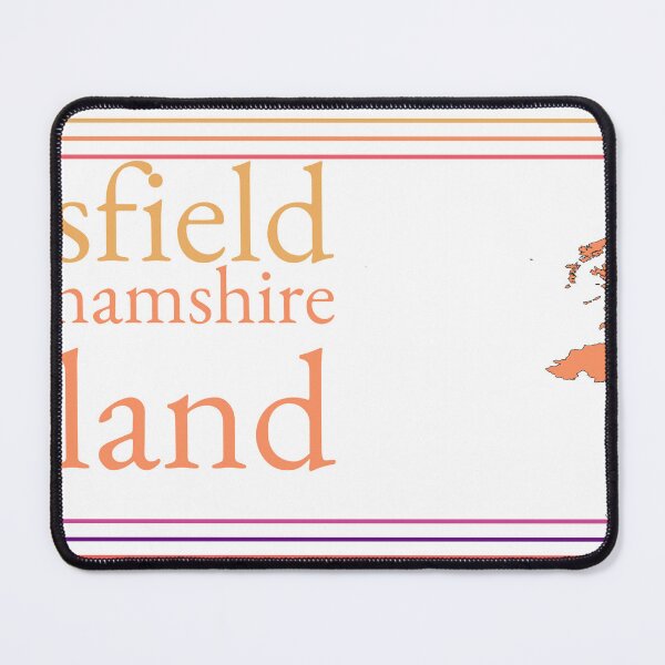 Item preview, Mansfield Nottinghamshire England City Marked On Map designed and sold by TheIconSmith.