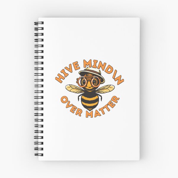 Item preview, Hive Mind Over Matter Funny Beekeeper Bee Sticker | Cute Vintage Bee with Glasses Gift designed and sold by Saidesbr.