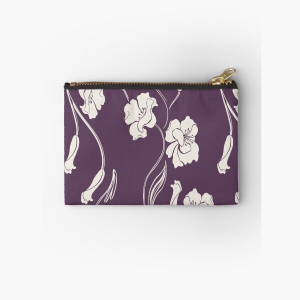 Item preview, Aubergine Minimalist Floral Vine Pattern designed and sold by Aniko Tulipan.