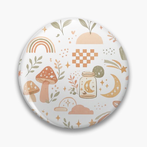 Item preview, Pastel Celestial Botanical Pattern | Dreamy Gen Z Aesthetic Seamless Design designed and sold by MUSA'S.