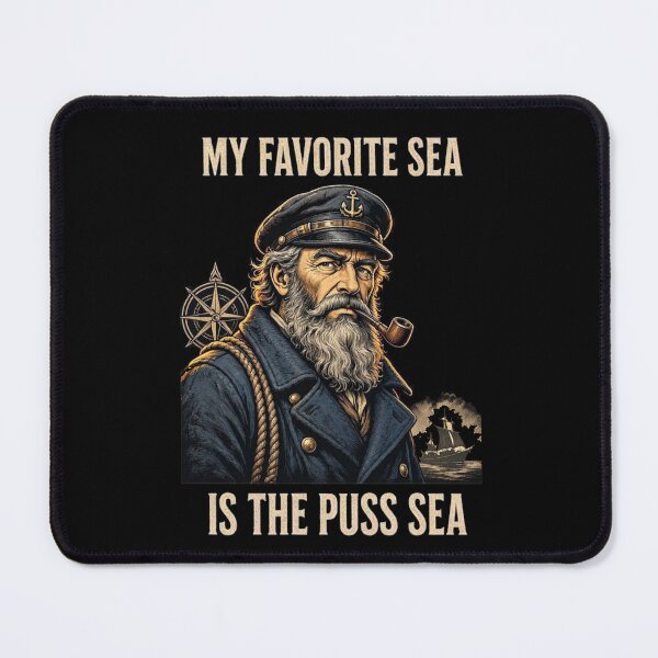 Item preview, My Favorite Sea is The Puss-Sea designed and sold by TheEndDesign.