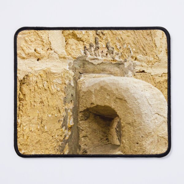 Item preview, Historic Stone Wall With Weathered Sandstone Ring And Rough Texture Architectural Detail designed and sold by Nmallia.