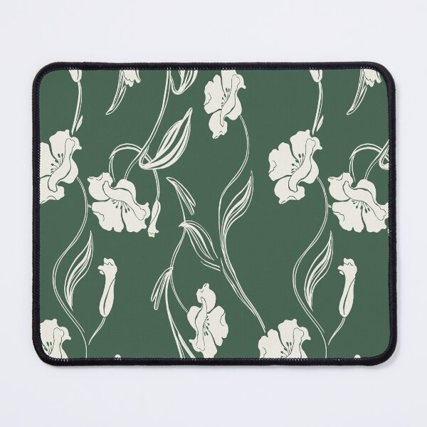 Item preview, Forest Green Minimalist Floral Vine Pattern designed and sold by Aniko Tulipan.