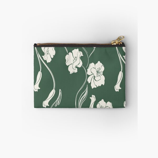 Item preview, Forest Green Minimalist Floral Vine Pattern designed and sold by Aniko Tulipan.